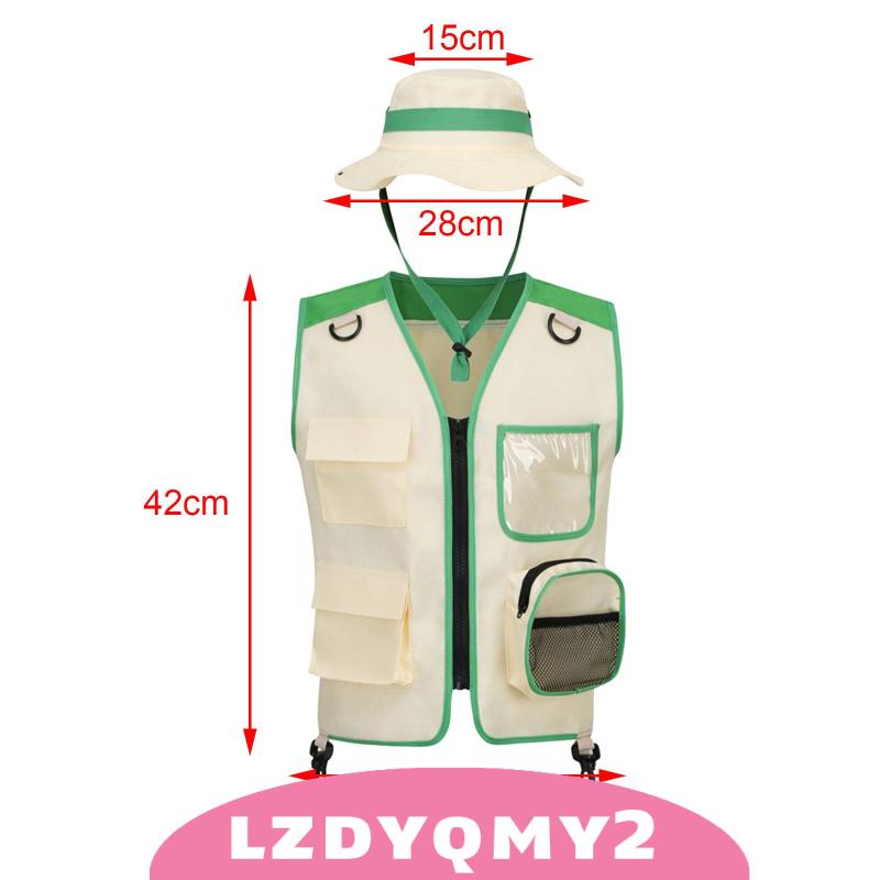 12 cái áo vest trẻ em bộ trang phục mặc và giả vờ chơi trang phục bên ngoài nhà thám hiểm cho bé trai 8 tuổi trở lên