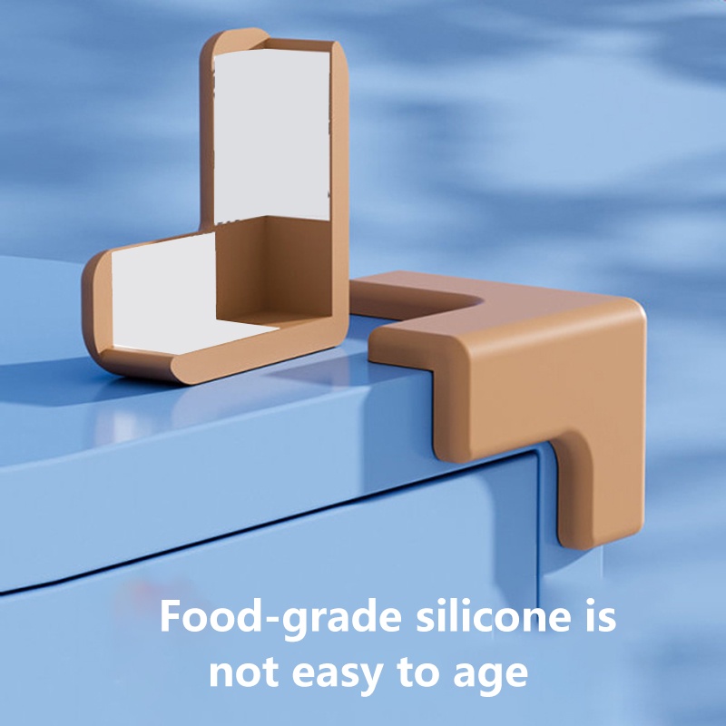Tấm bảo vệ an toàn cho bé tấm che bàn bảo vệ góc l / t hình dạng silicone bảo vệ trẻ em nội thất bảo vệ góc cạnh ydea jp3vn