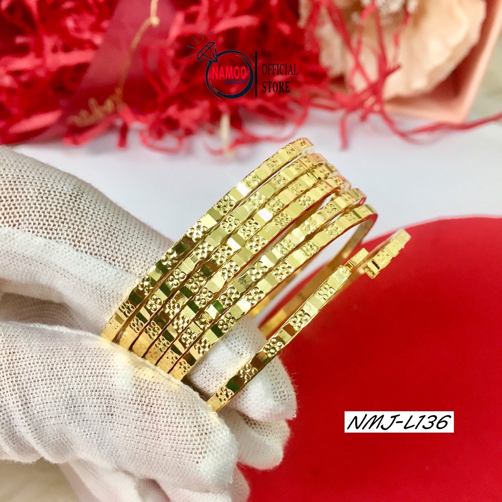 Lắc Tay Mạ Vàng Bộ Ximen Nữ Cao Cấp L136 Lưỡi Gà