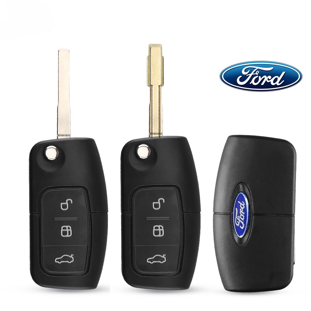 3 nút lật gấp từ xa nắp fob chưa cắt vỏ chìa khóa trống cho ford focus fiesta max