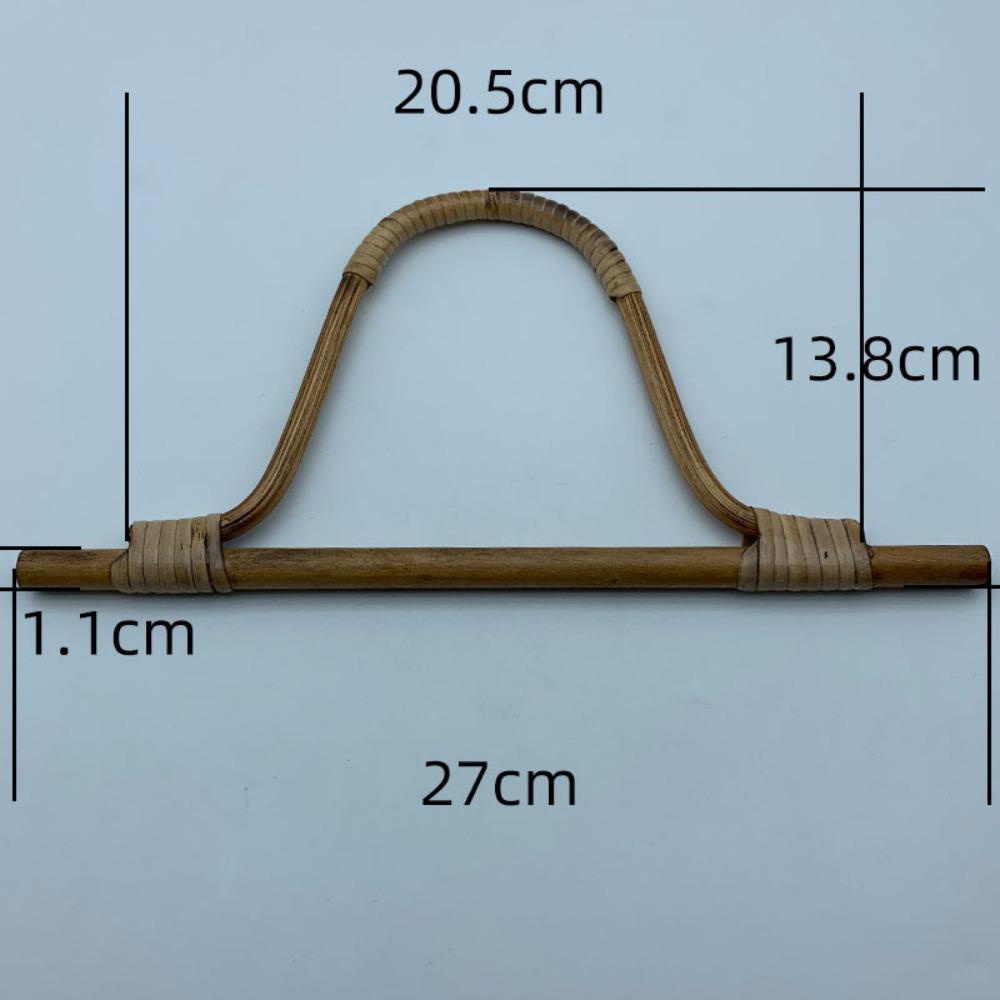 Tay Cầm Túi Trà Bằng Gỗ Tre Hình Chữ d Thời Trang