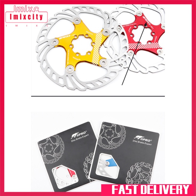 Imixcity mtb 140/160/180 / 203mm đĩa phanh xe đạp đường bộ phanh xe đạp nổi sáu đĩa đinh cho phanh xe đạp leo núi