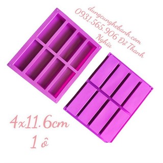 Khuôn silicon khuôn silicon viền - chữ nhật - 8c