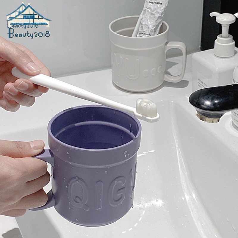 Ins cốc nước súc miệng cốc bàn chải đánh răng tối giản kẹo màu cốc nước gia dụng