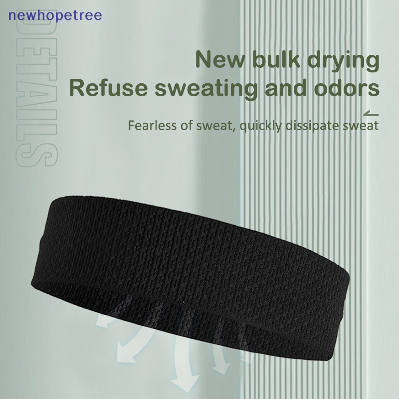 Ntvn non-slip elastic sport headbands running sweat-absorbing yoga spa wash face hairband for women men sports headwrap sweatband oik