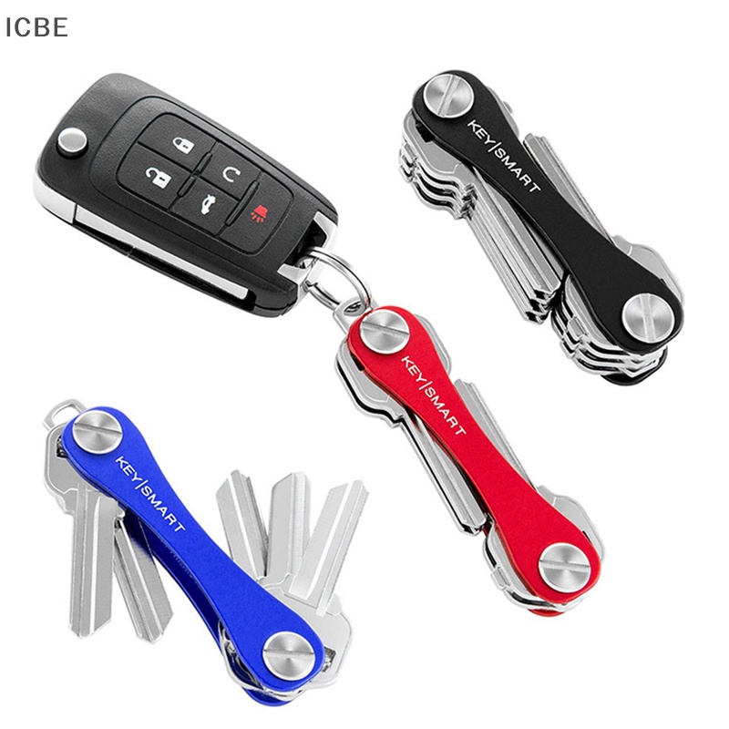 Ic 1pc keychain key kẹp chìa khóa kim loại lưu trữ thông minh diy keys holder keychain organizer vn