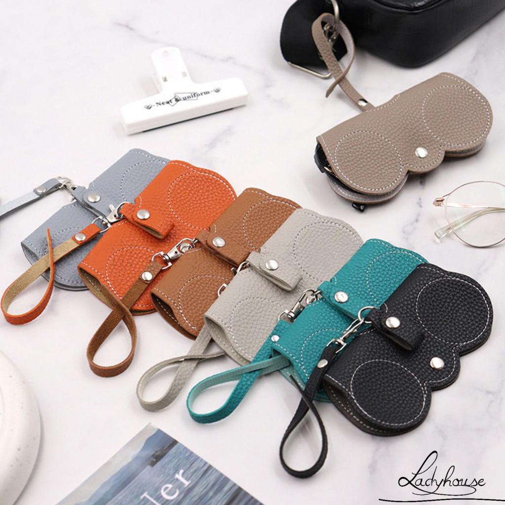 Túi đựng kính râm ldd-túi đựng kính râm bằng da mềm di động hộp đựng kính nhẹ người tổ chức kính mắt tay áo cho du lịch