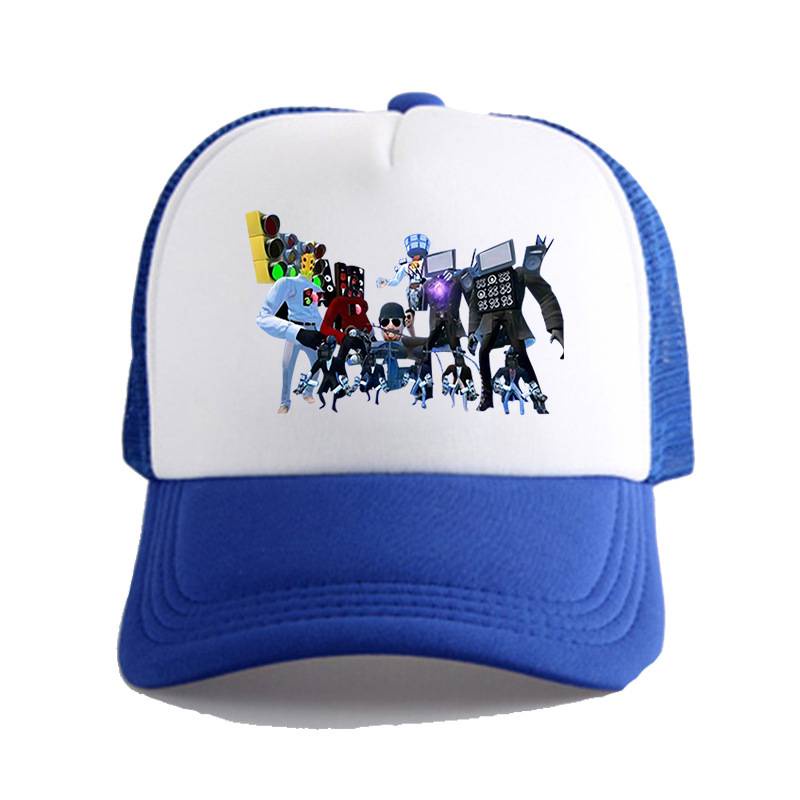 Ere1 skibidi toilet mũ cao điểm dễ thương mũ chống nắng thoáng khí mùa hè mũ bóng chày đa năng thể thao giải trí mũ lưới mũ chống nắng