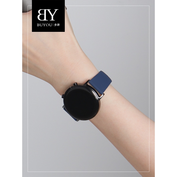 Thích hợp cho samsung galaxy watch 6 5 4 43mm 47mm 40mm 44mm dây đeo silicon khóa ngược thích hợp cho hoạt động 2 3 si thời trang và tối giản