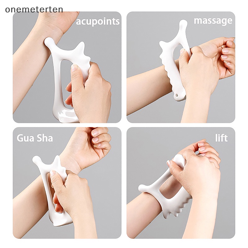 Rten ceramic scraping board full body scraping plate facial gua sha tool acupoint massager cầm tay giảm béo tĩnh điện miễn phí di động n