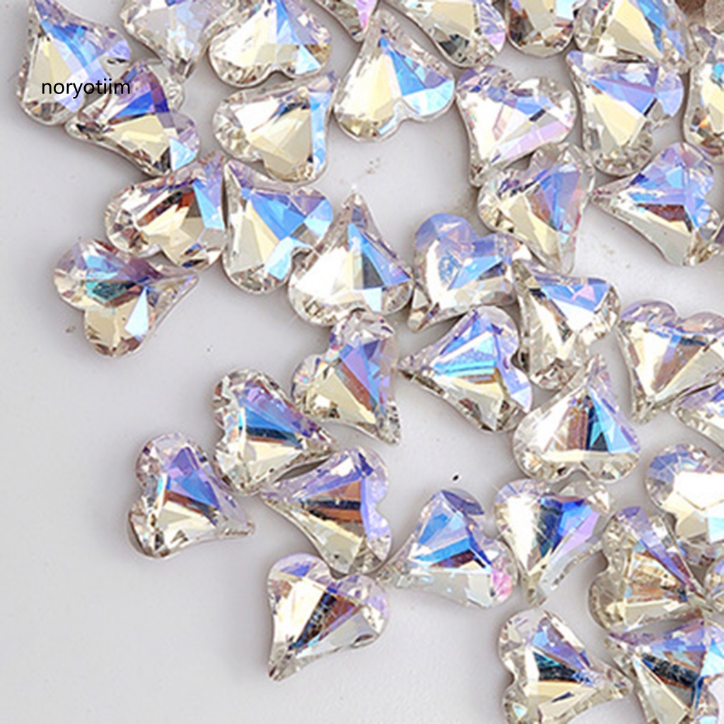 Nor 20 cái / bộ trang trí móng tay trang trí cho salon love heart jewelry nail drills luxury