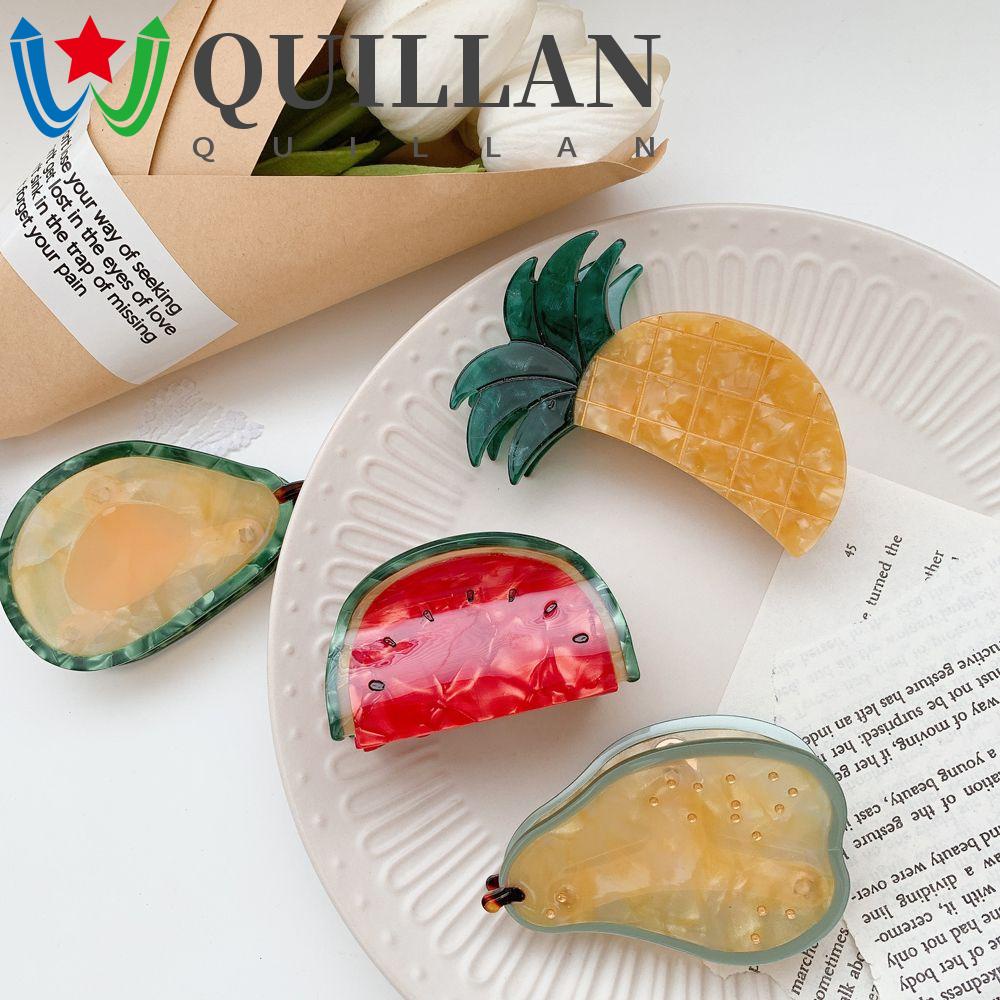 Quillan rau củ quả kẹp tóc cô gái ngọt ngào axit axetic cà tím thiết kế thời trang chuối kẹp tóc phong cách hàn quốc