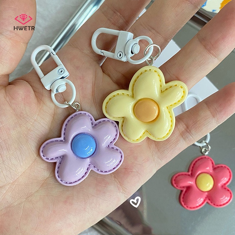 Móc Khóa Hình Bông Hoa Nhiều Màu Sắc Dễ Thương Mới