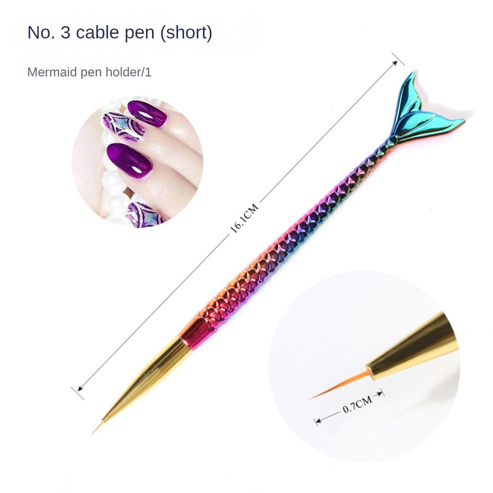 Bút Chì Màu Vẽ Móng Nghệ Thuật Phong Cách Nàng Tiên Cá Hai Phong Cách Có Sẵn