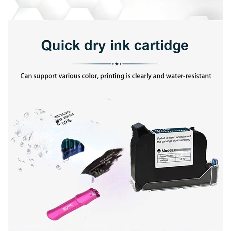 Máy phun mã cầm tay mini Máy phun mã cầm tay nhỏ Ngày sản xuất Mã QR Máy in thông minh 12.7mm