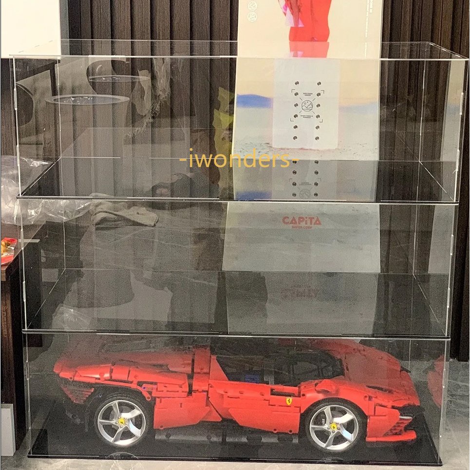 Hộp Trưng Bày Mô Hình Xe Hơi Thể Thao Bằng Acrylic Chống Bụi 42143 42115 42096 42096 911 Ốp