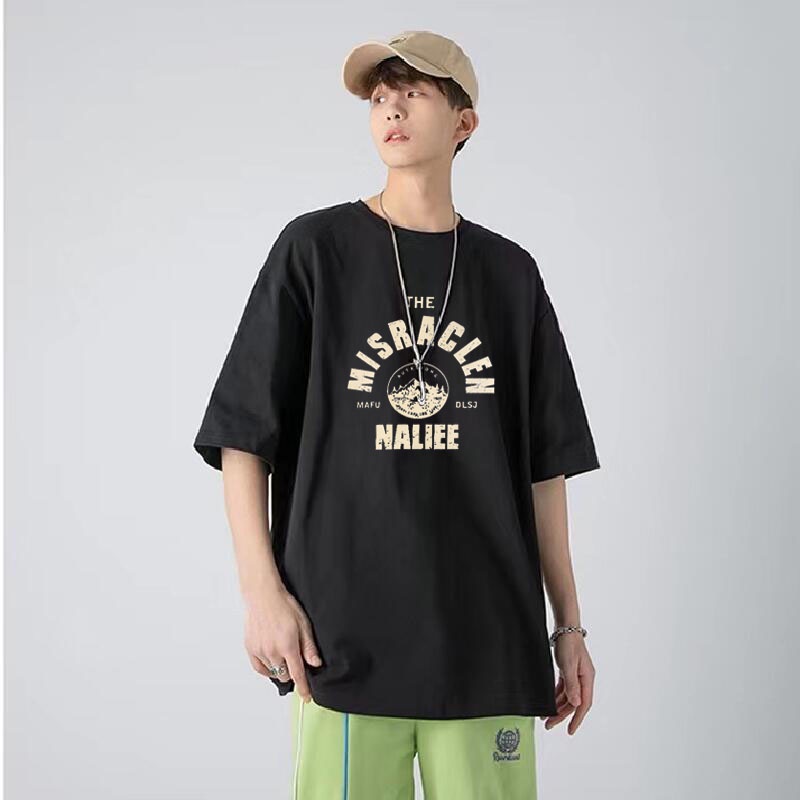 Áo Thun Tay Ngắn Cổ Tròn In Họa Tiết Hoạt Hình Phong Cách hip hop Hàn Quốc Thời Trang Cho Nam Và Nữ Size M-8XL