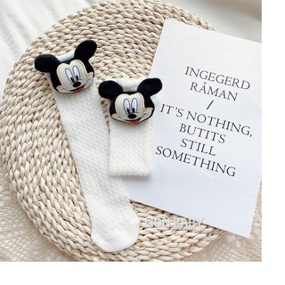 Tất lưới đùi đính chuột micky cho bé tat04
