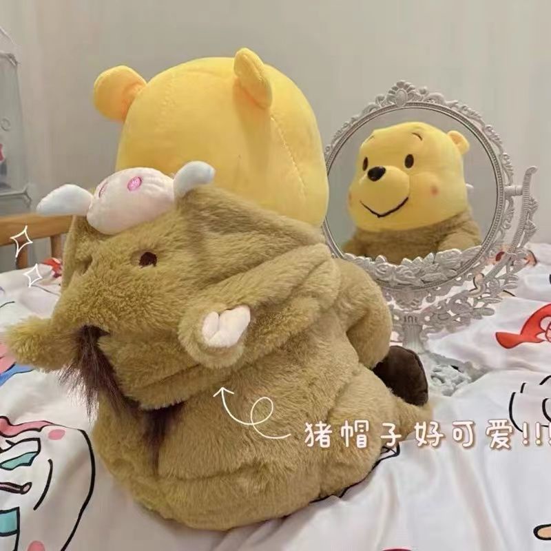 Trái tim cô gái Búp bê Winnie the Pooh Búp bê đồ chơi sang trọng Winnie the Pooh cho bạn gái Món quà sinh nhật Gấu bông