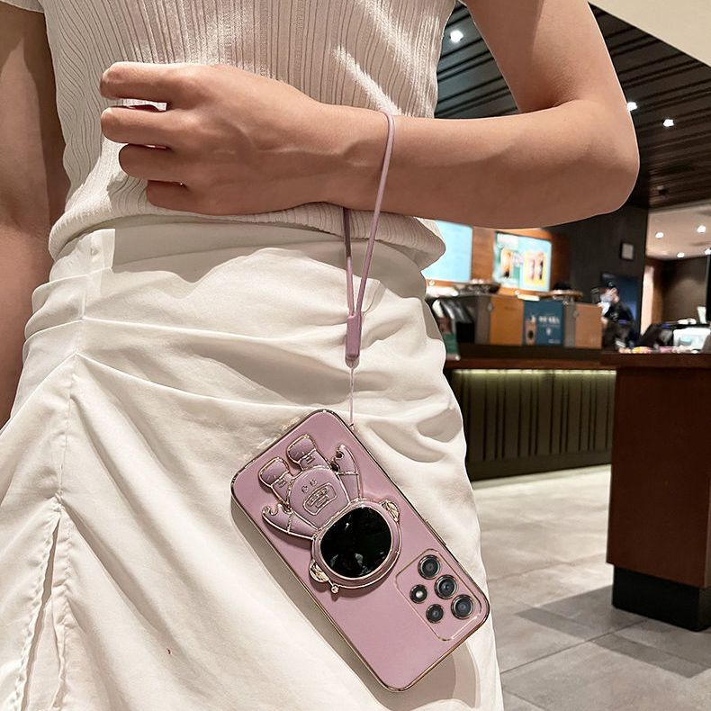 Ốp Điện Thoại Chống Sốc Có Giá Đỡ + Dây Đeo Cho Samsung Galaxy A32 A33 A23 A53 A12 A13 A73 A52 A52s A72