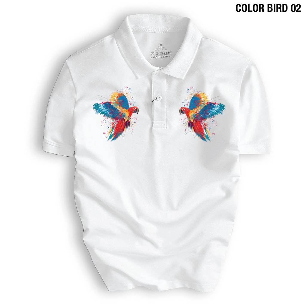 Áo thun POLO COLOR BIRD 02 nam chất vải 4 chiều cao cấp, chuẩn form, dễ phối đồ - MANTINO