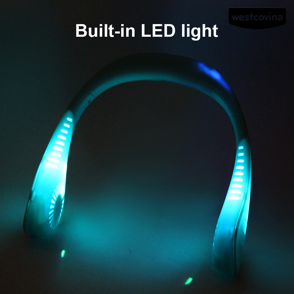 [COD]♋Quạt Làm Mát Đeo Cổ Mini Sạc Cổng USB Yên Tĩnh Có Thể Điều Chỉnh