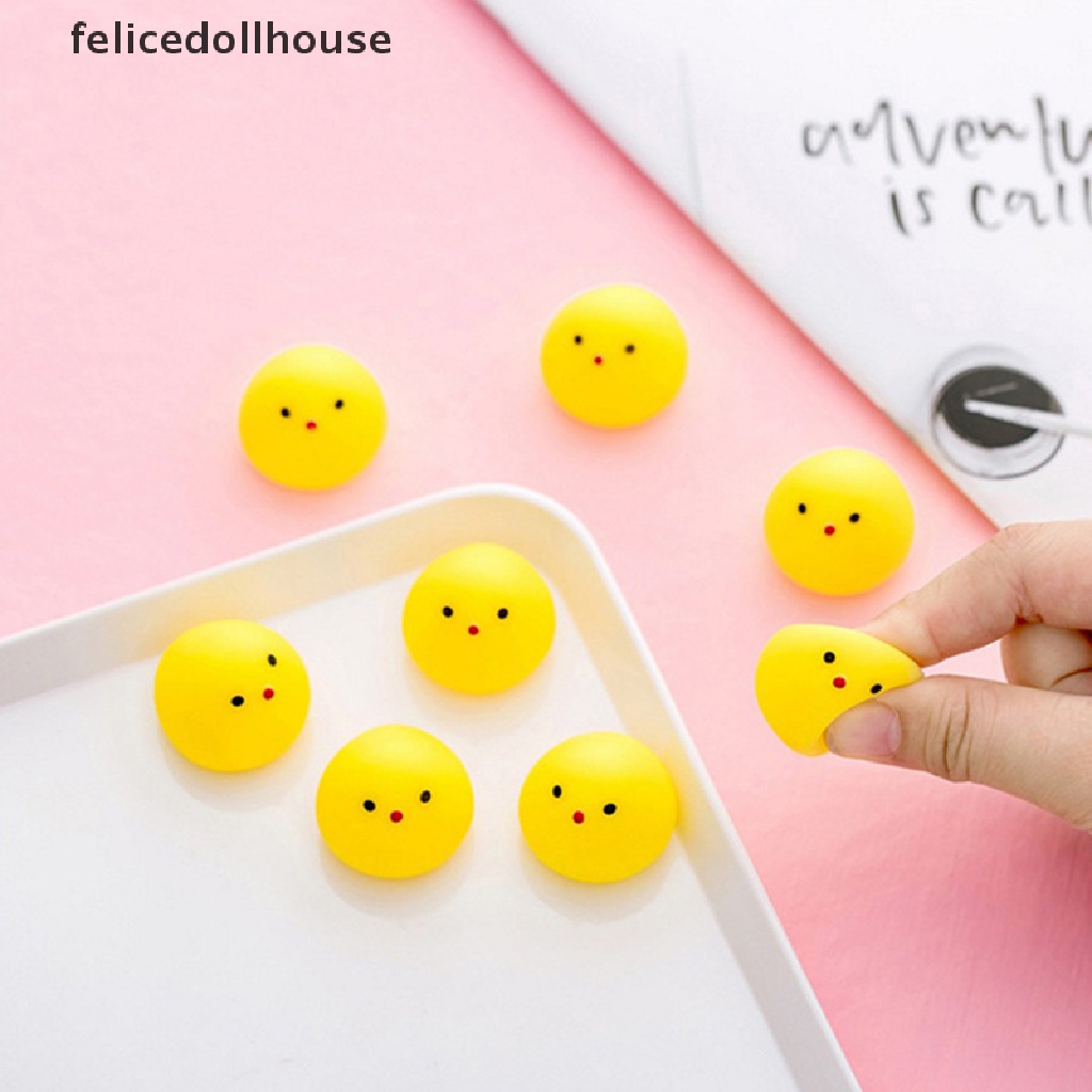 1 Đồ Chơi Mochi Giảm Căng Thẳng Hình Gà Ngộ Nghĩnh