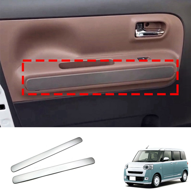 Set 2 Dải Dán Cửa Màu Bạc Nhám Cho Daihatsu CANBUS LA850S LA860S 2023 +