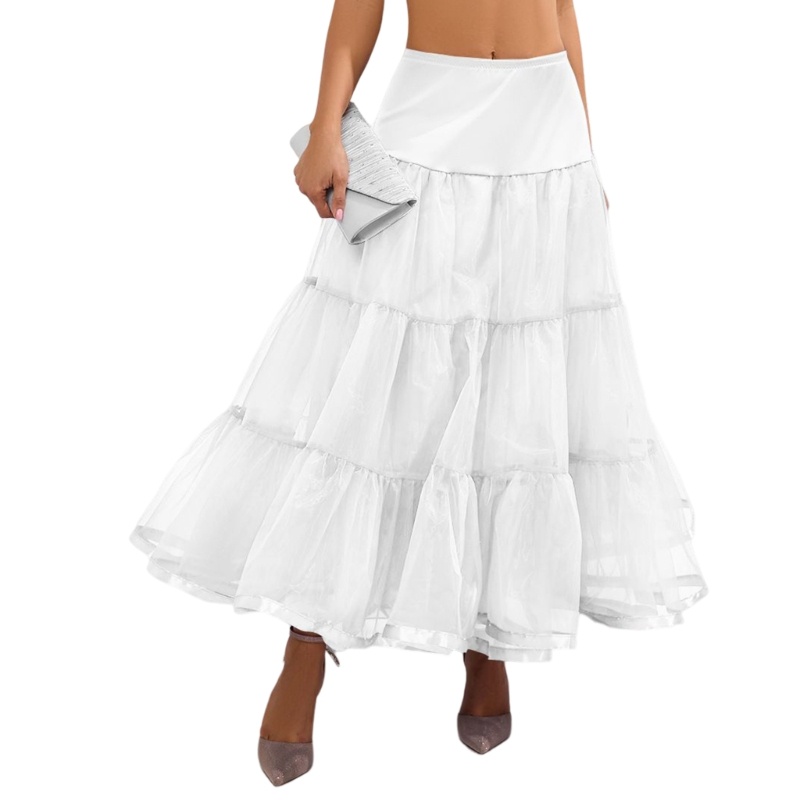 Áo Khoác Petticoat Không Gọng Dáng Chữ A Dài Đến Mắt Cá Chân Cho Nữ