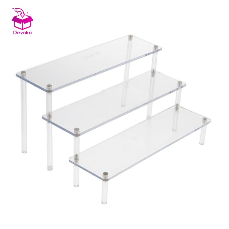 Giá Acrylic Búp bê Hình Máy tính để bàn Giá đỡ màn hình 3 bậc Thang nâng Xe ô tô mô hình Búp bê sang trọng Nhân vật hành động Giá trưng bày Đồ chơi Phương tiện lưu trữ Kệ đựng nước hoa kính điện thoại di động đồ vệ sinh cá nhân knickknacks