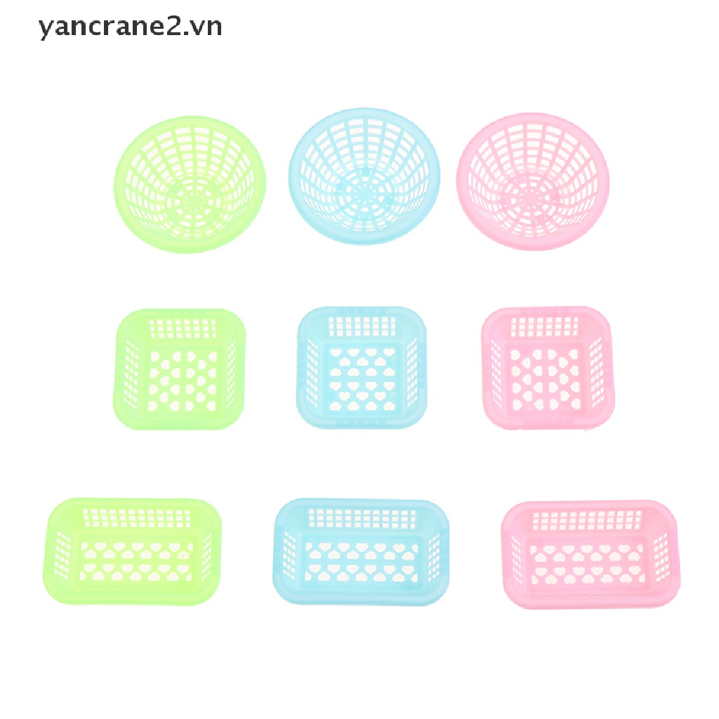 Set 3 Rổ Rửa Trái Cây / Rau Củ Mini 1: 12 DIY Trang Trí Nhà Búp Bê {yancrane2.vn}