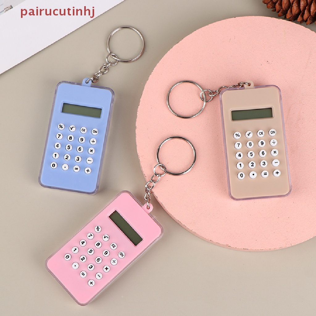 Cặp Máy Tính Kỹ Thuật Số Mini Có Móc Khóa Tiện Dụng