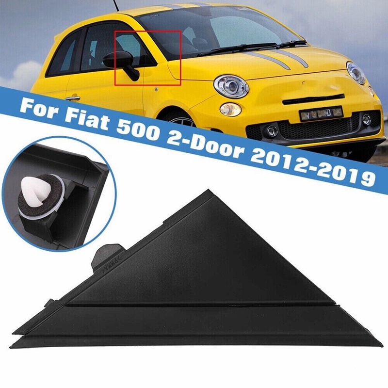 1 Tấm Gương Chiếu Hậu Hình Tam Giác Màu Đen Dành Cho Xe Hơi 2012-2019 Fiat 500 1SH16KX7AA