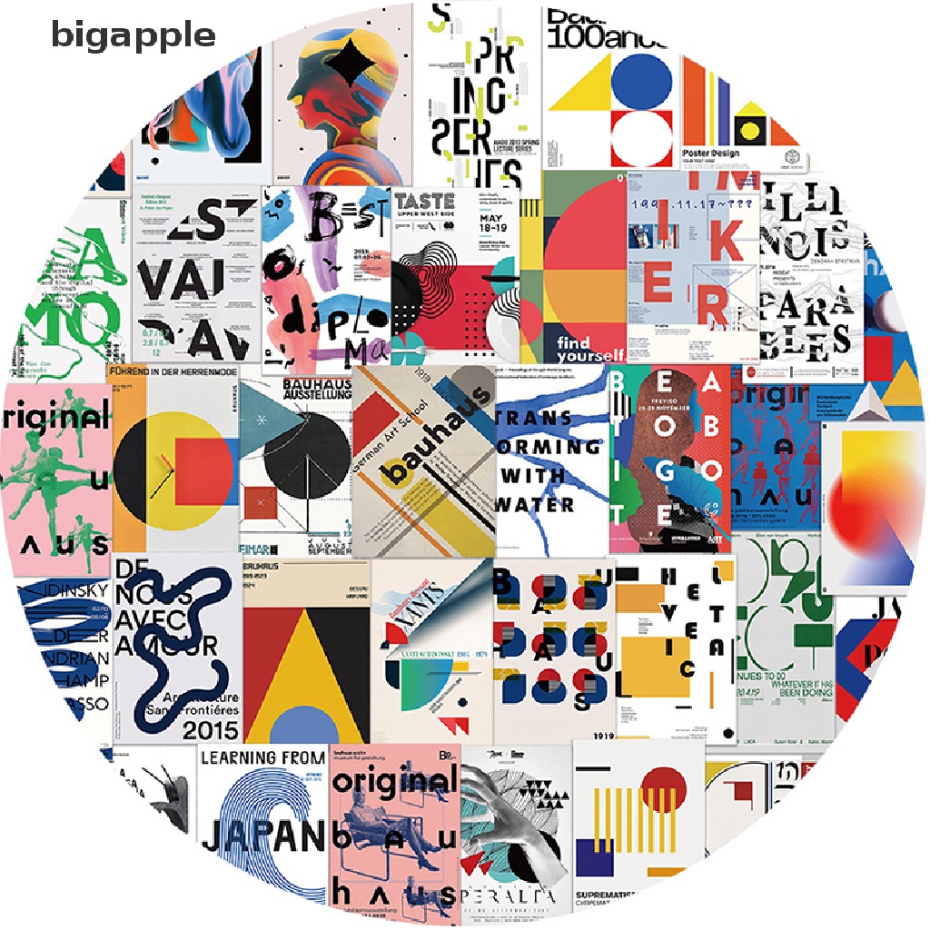 Set 40 Sticker Họa Tiết Graffiti Hoạt Hình Dán Trang Trí Xe Hơi / Guitar / Laptop