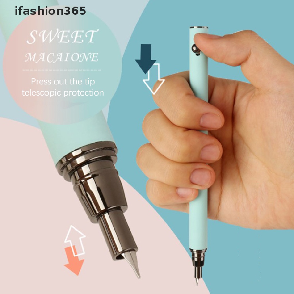 Bút Mực Dạng Nhấn Chuyển Đổi Ngòi EF ifashion365 Có Thể Thu Gọn