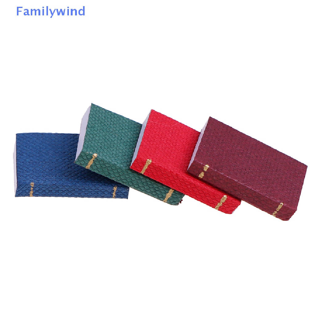 Set 4 Mô Hình Sách Mini Tỉ Lệ 1 / 12 Dùng Để Trang Trí Nhà Búp Bê