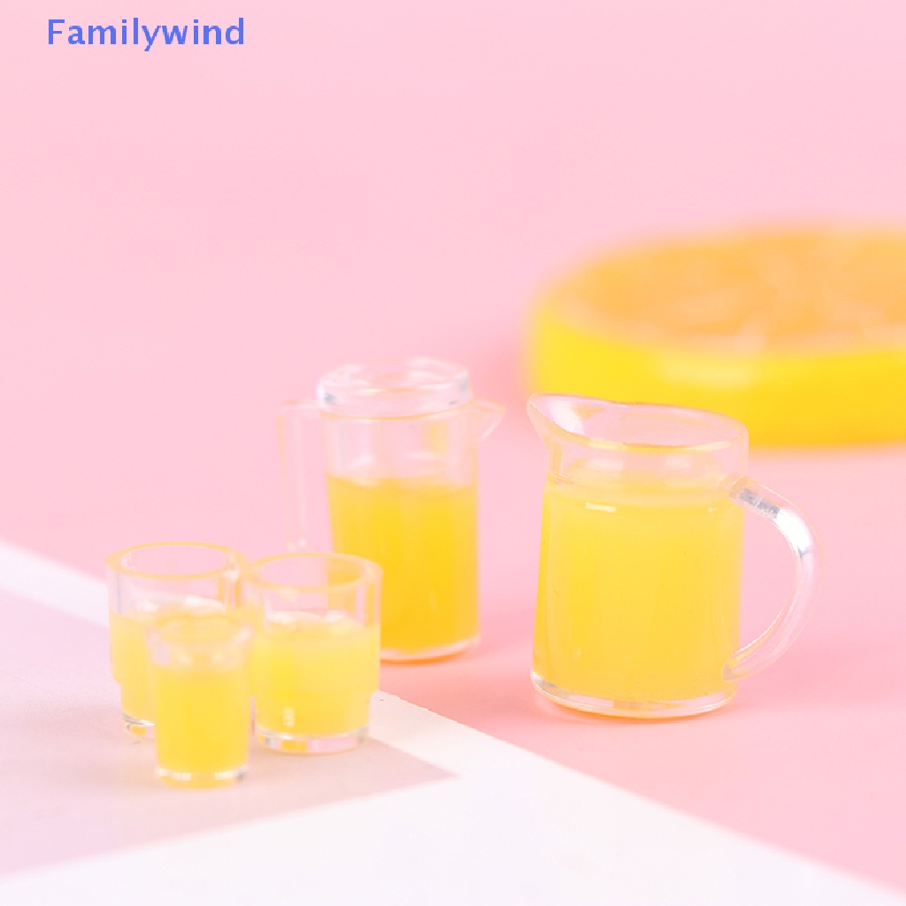 Set 2 / 3 Chai Nước Ép Mini Tỉ Lệ 1 / 12 Cho Nhà Búp Bê 1 / 2