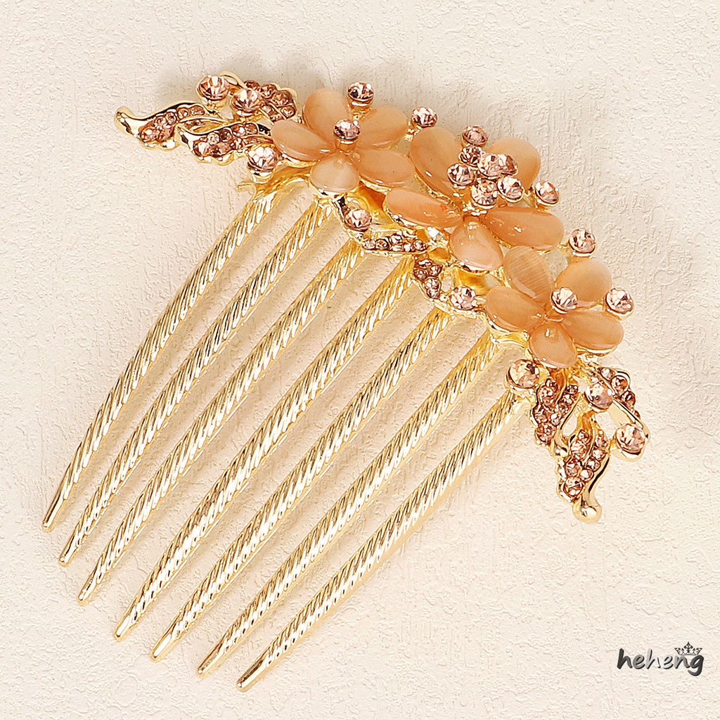 Lược Cài Tóc Hình Hoa Hướng Dương Lấp Lánh 7 Răng Lược Cài Tóc Cho Nữ