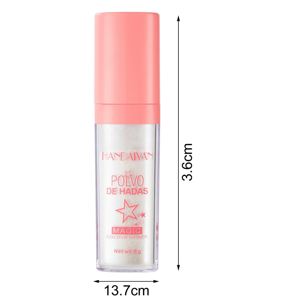 Phấn Bắt Sáng 9g Ánh Nhũ Lấp Lánh Không Thấm Nước Chống Bay Màu Làm Sáng Da