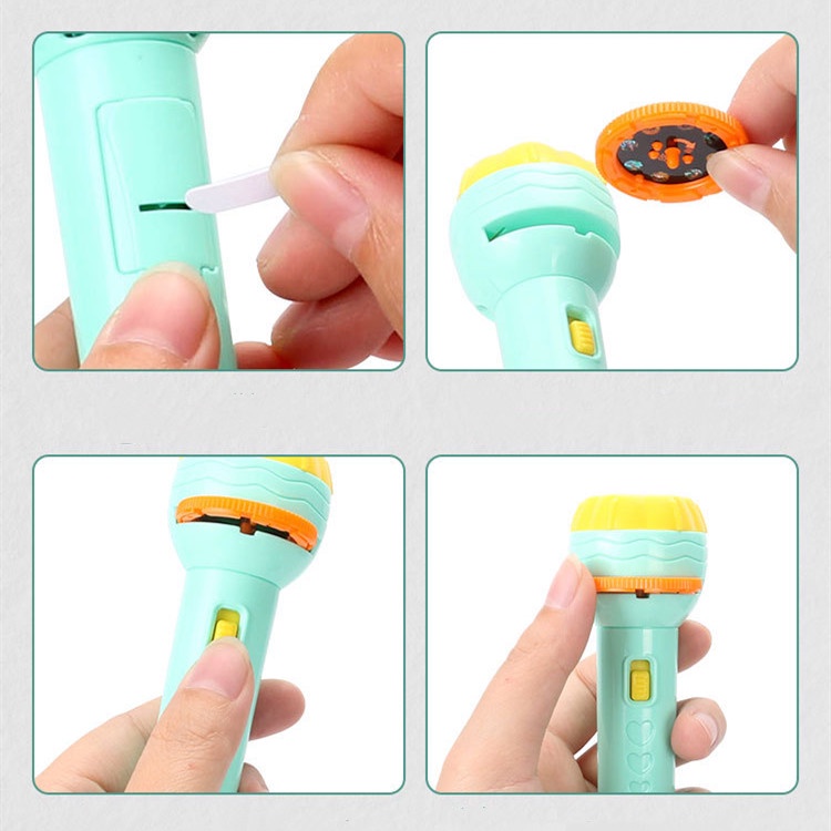Đồ Chơi Đèn Pin Chiếu Sáng Giáo Dục Sớm Cho Bé