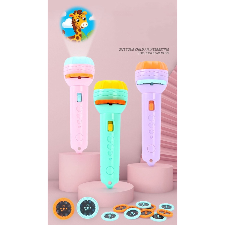 Đồ Chơi Đèn Pin Chiếu Sáng Giáo Dục Sớm Cho Bé