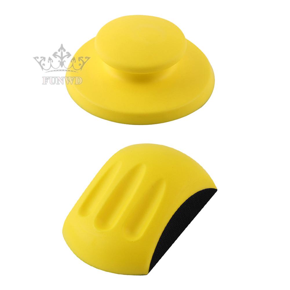 【FUNWD】2pcs manual sanding block for woodworking polishing 5 inch manual sanding discs