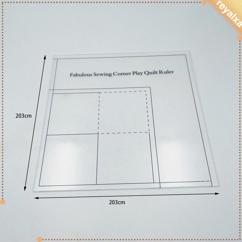 [Reyalxa] Thước Đo Góc Bằng Acrylic Trong Suốt Chuyên Nghiệp Cho Người Mới Bắt Đầu May Vá DIY