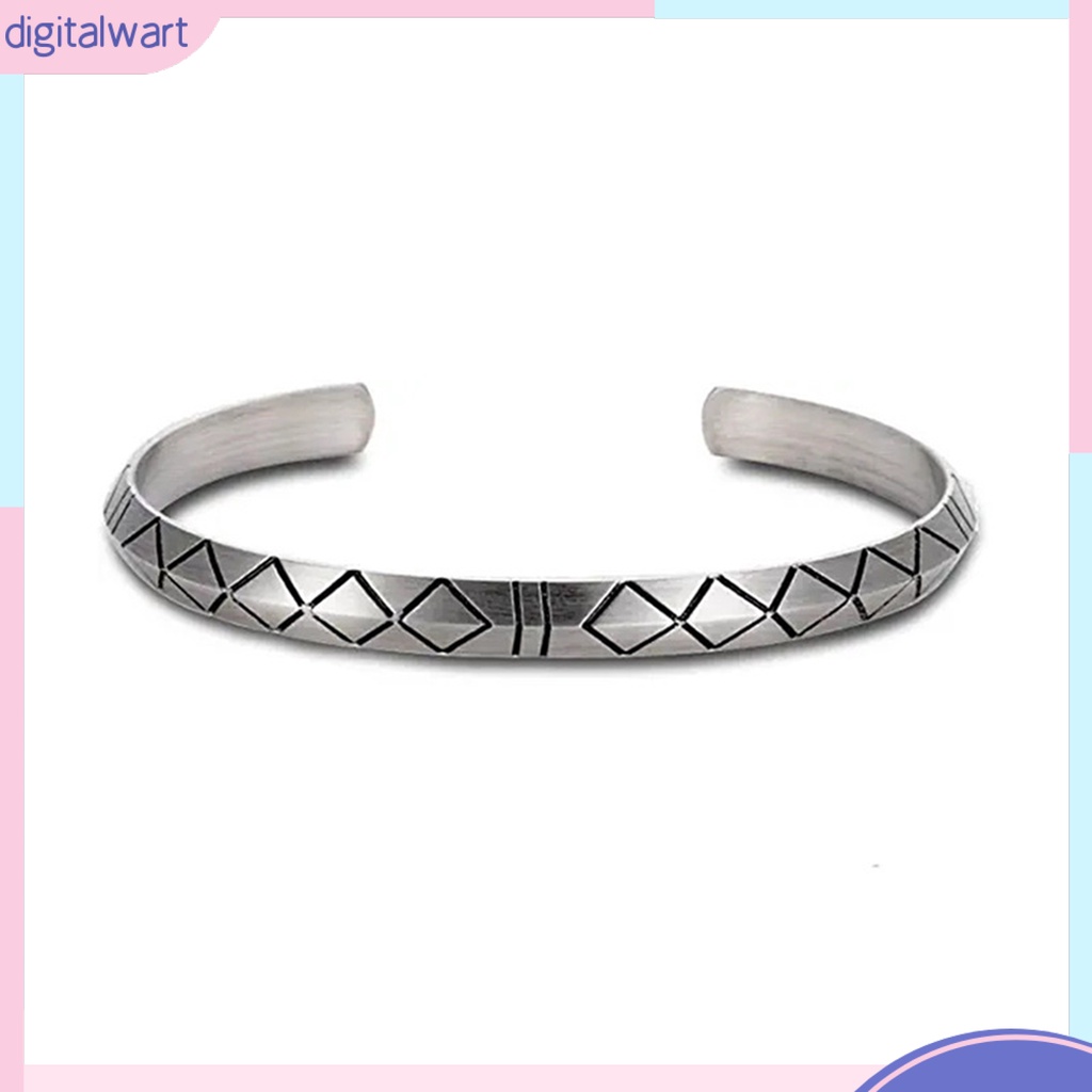 Vòng Đeo Tay Dạng Hở Màu Bạc Phong Cách Boho Màu Sắc Tùy Chỉnh Thời Trang Cho Nam [DIL]