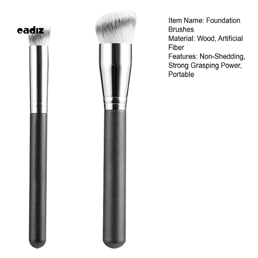 Bộ 2 Cọ Trang Điểm Đầu Tròn Bằng Sợi Nhân Tạo Thoải Mái