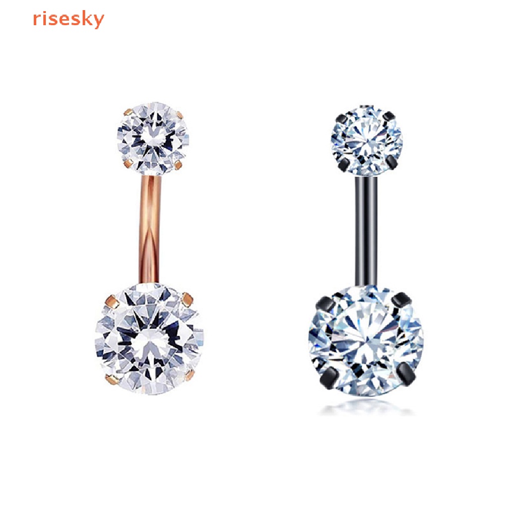 1 Khuyên Rốn Hình Trái Tim Bằng Thép Không Gỉ