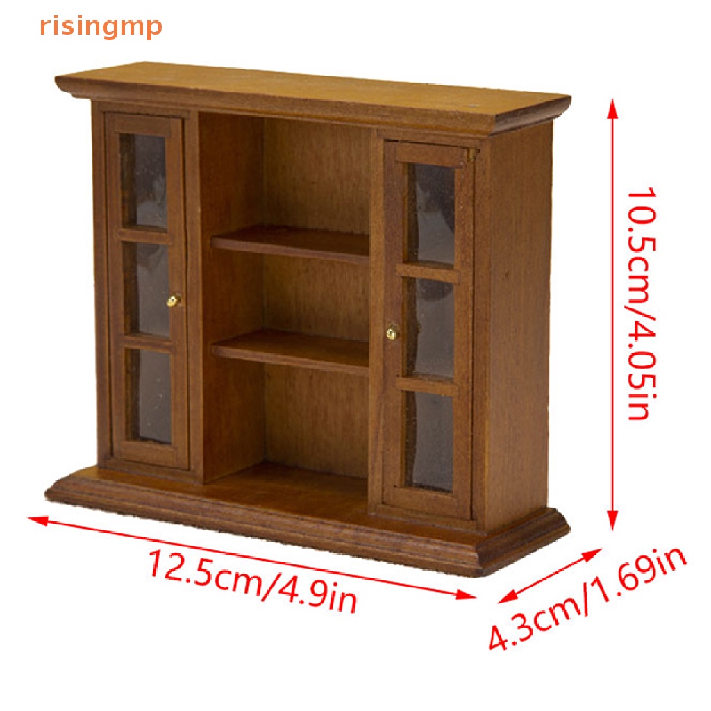 Mô Hình Kệ Tủ Treo Tường Tỷ Lệ 1: 12 Dùng Trang Trí Nhà Búp Bê