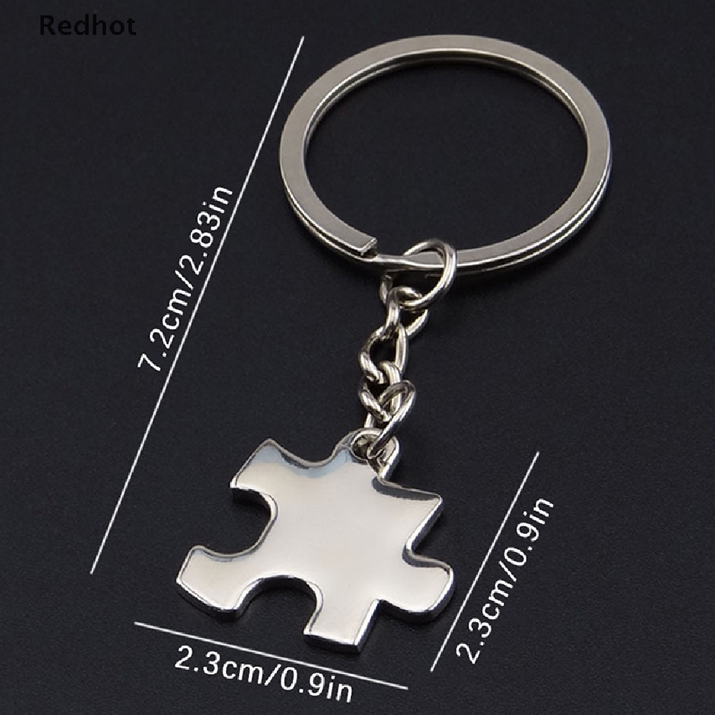 &lt; Redhot &gt; Jig Móc Khóa Kim Loại Hình Mảnh Ghép Treo Túi / Móc Khóa Trang Trí Ba Lô / Ô Tô Quà Tặng