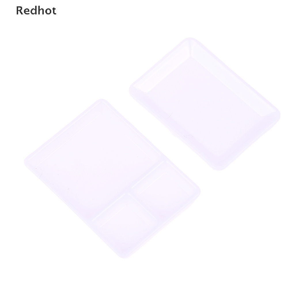 < Redhot > Set 12 Dĩa Đựng Thức Ăn Mini Màu Trắng Trang Trí Nhà Búp Bê