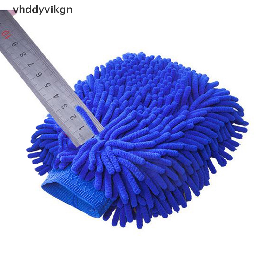 Găng Tay Vải Chenille Mềm Mại Dạng Lưới Dùng Để Rửa Xe Hơi